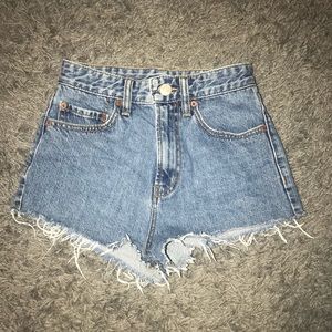 High rise shorts